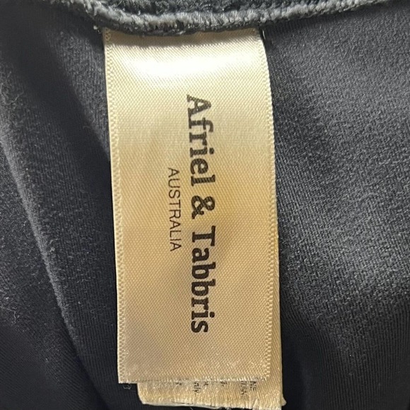 Afriel & Tabbris Athletic Leggings Womens Sz Small Slate Blue Colorblock Workout - Picture 5 of 6